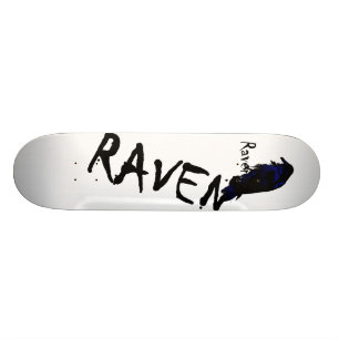 Raven on Raven Skateboard Deck