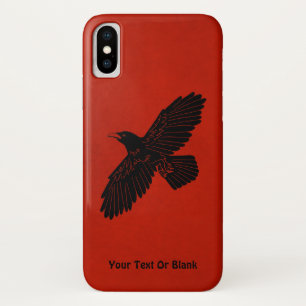 Raven On Red Case-Mate iPhone Case