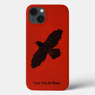 Raven On Red iPhone 13 Case