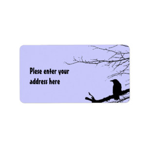 Raven on the Tree Label