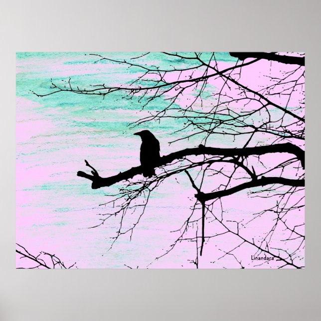 Raven on the Tree Poster (Front)