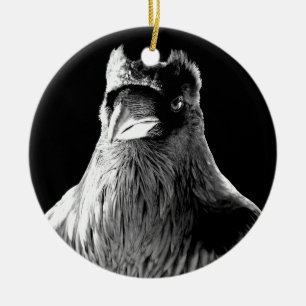 Raven Ornament Personalized Raven Decoration Gift