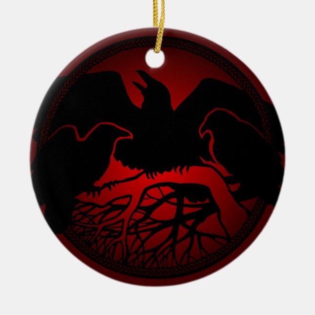 Raven Ornament Personnalisé Raven Décoration Cadea (Devant)
