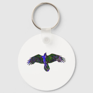 Raven Paint Keychain