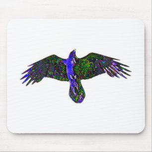 Raven Paint Mouse Pad