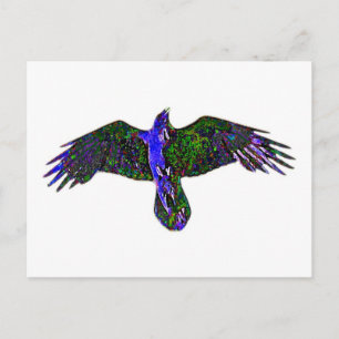 Raven Paint Postcard