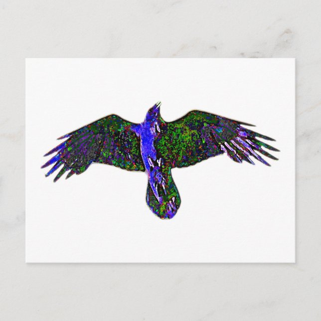 Raven Paint Postcard (Front)