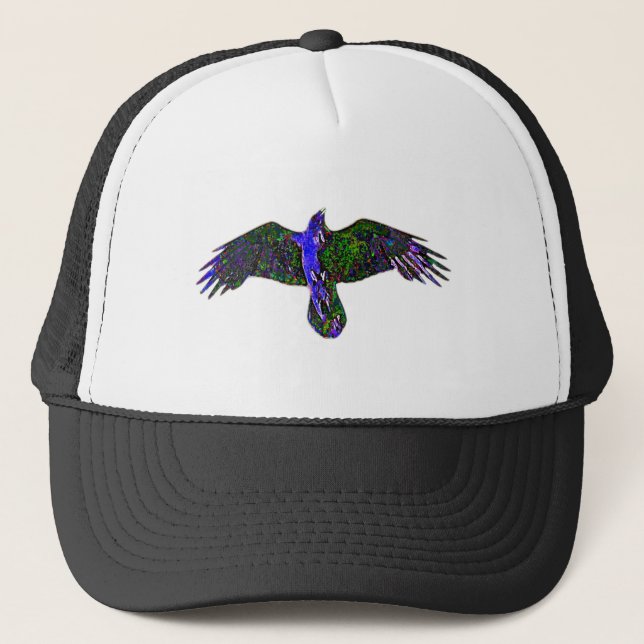 Raven Paint Trucker Hat (Front)