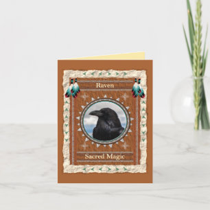 Raven Sacred Magic Energy Card