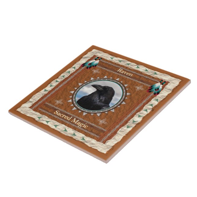 Raven  Sacred Magic Energy Tile (Side)