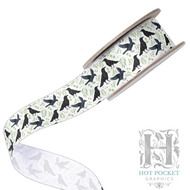 Raven Satin Ribbon in White (Creator Uploaded)