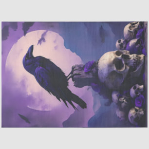 Raven Skull Tissue Paper