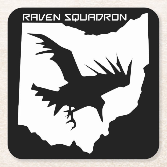 Raven Squadron Drink Coasters (Front)