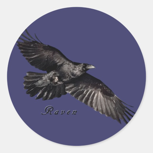 Raven Stckers Classic Round Sticker (Front)