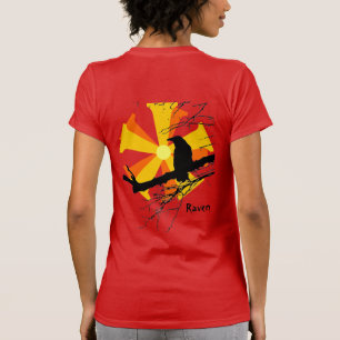 Raven Sun with Tree Branches T-Shirt
