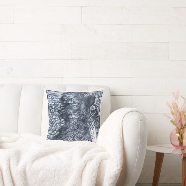 Raven Throw Pillow (Couch)