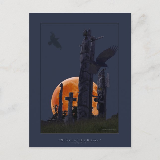 Raven & Totems Post Cards (Front)