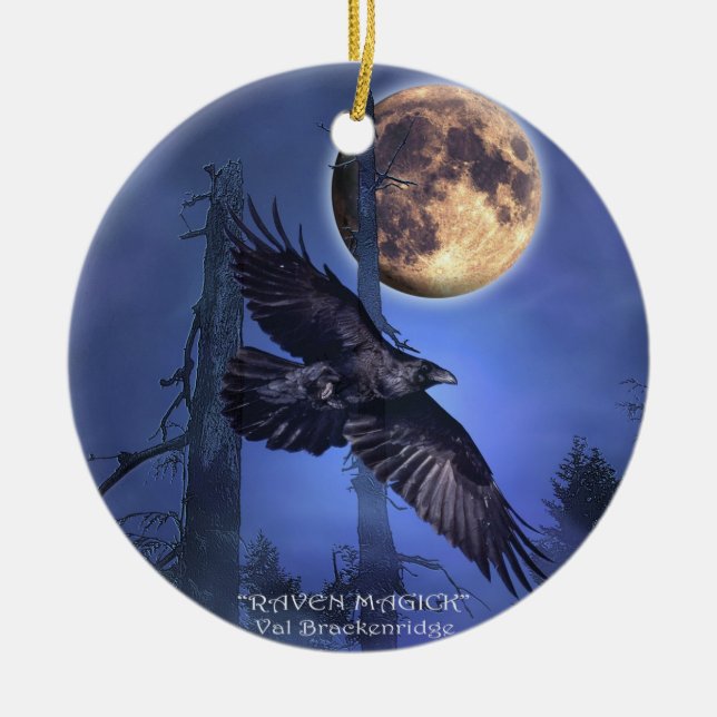 Raven Tree Ornament (Front)
