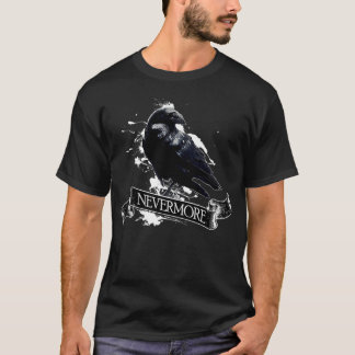 Raven TShirt Allan Poe Raven Nevermore