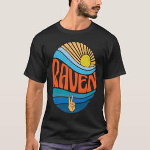 Raven Vintage Sunset Raven Groovy Tie Dye T-Shirt