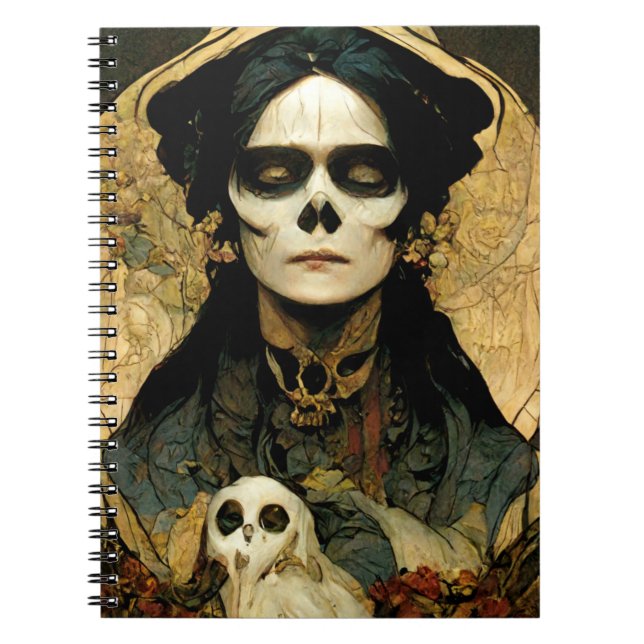 Raven Witch 2 Fantasy Horror Goth Gothic Notebook (Front)