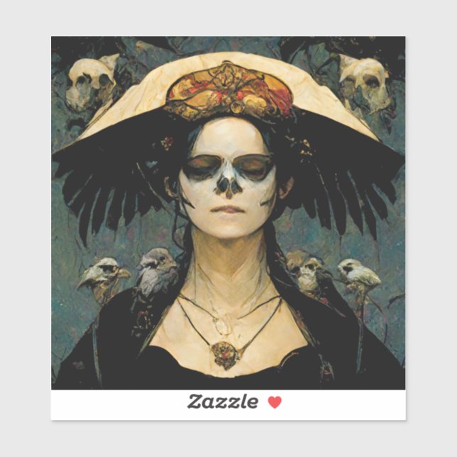 Raven Witch 4 Fantasy Horror Goth Gothic (Sheet)