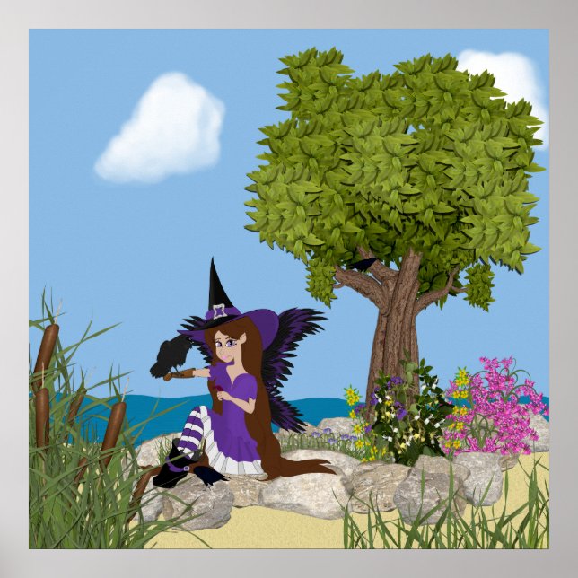 Raven Witch Faery Print (Front)