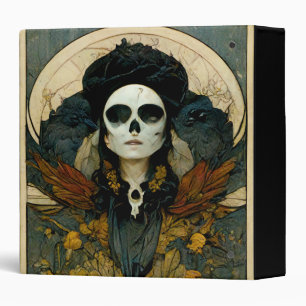 Raven Witch Fantasy Horror Goth Gothic Binder