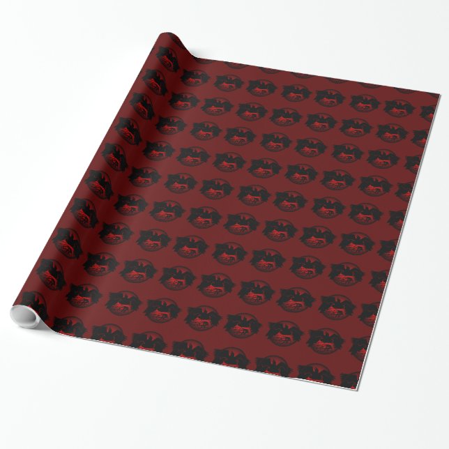 Raven Wrapping Paper Birds Wildlife Raven Paper (Unrolled)