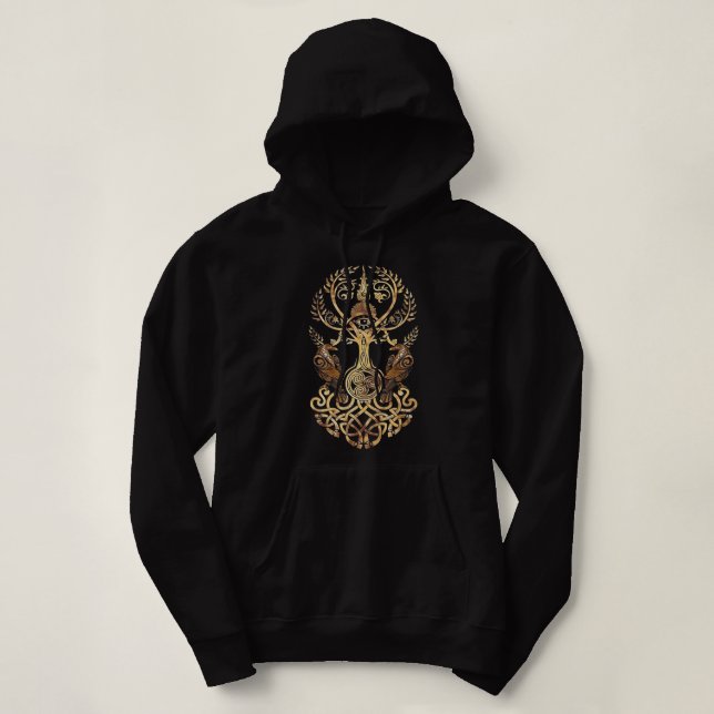 Raven Yggdsil Raven Hoodie (Design Front)