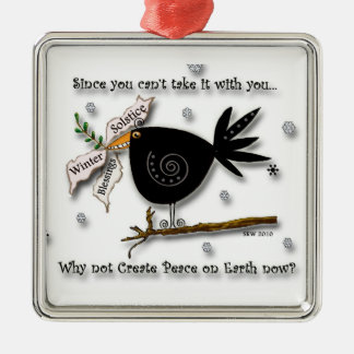 RavenBlessings Metal Ornament