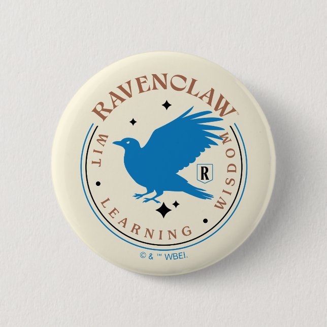 RAVENCLAW™ Blue Eagle House Pride Badge 2 Inch Round Button (Front)