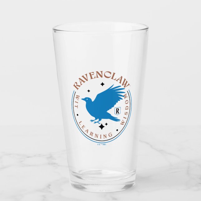 RAVENCLAW™ Blue Eagle House Pride Badge Glass (Front)