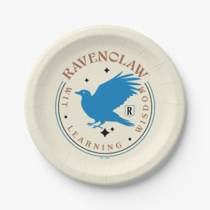 RAVENCLAW™ Blue Eagle House Pride Badge Paper Plate
