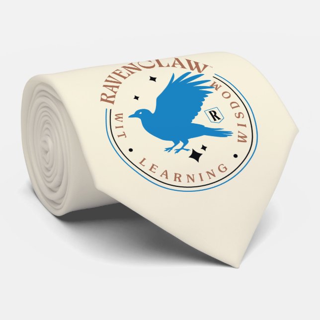 RAVENCLAW™ Blue Eagle House Pride Badge Tie (Rolled)