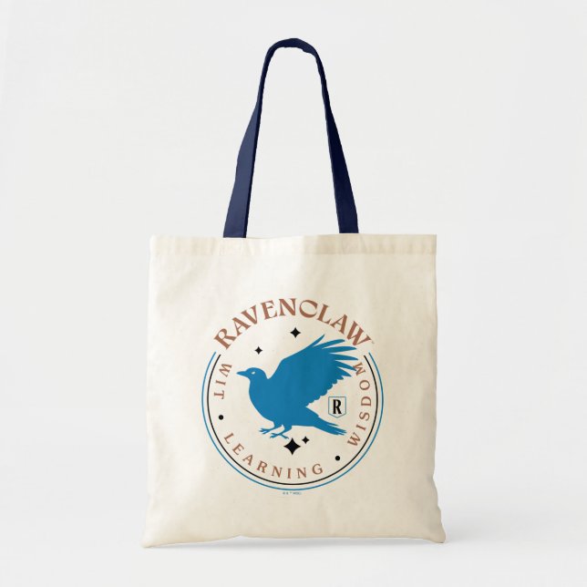 RAVENCLAW™ Blue Eagle House Pride Badge Tote Bag (Front)