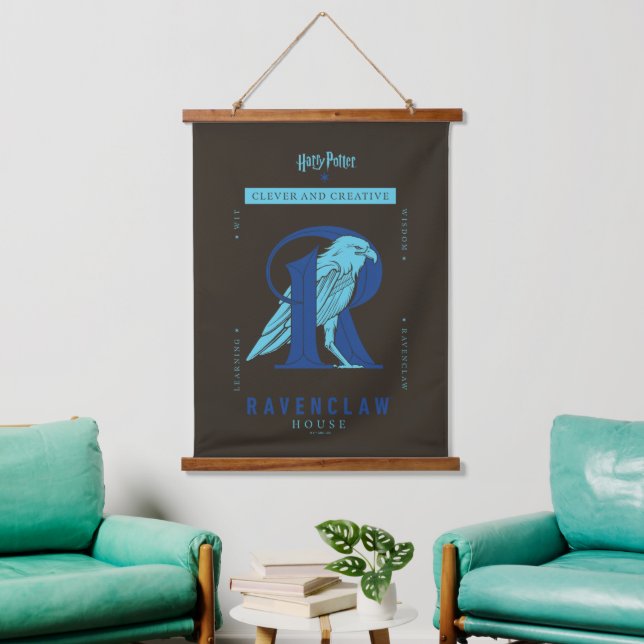 RAVENCLAW™ House Clever and Creative Hanging Tapestry (Living Room)