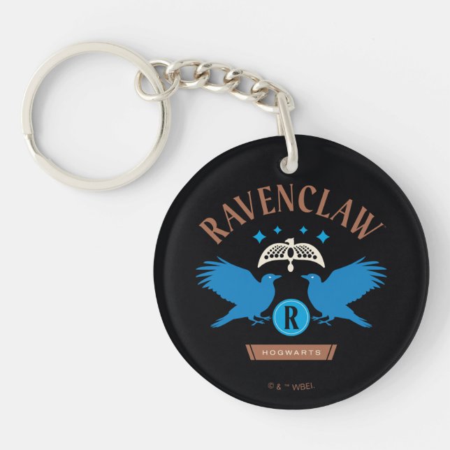 RAVENCLAW™ House Double Eagle Diadem Graphic Keychain (Front)