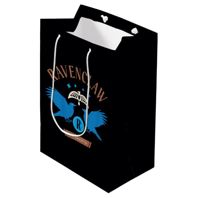RAVENCLAW™ House Double Eagle Diadem Graphic Medium Gift Bag (Front Angled)