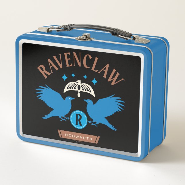 RAVENCLAW™ House Double Eagle Diadem Graphic Metal Lunch Box (Front)