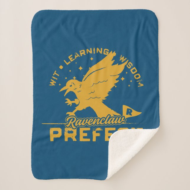 RAVENCLAW™ Prefect Badge Sherpa Blanket (Front)