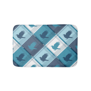 RAVENCLAW™ Tartan Plaid Pattern Bath Mat
