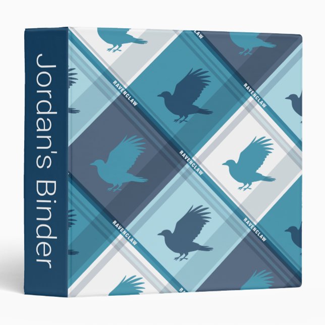 RAVENCLAW™ Tartan Plaid Pattern Binder (Front/Spine)