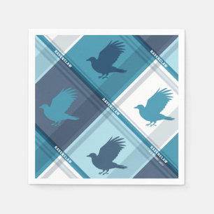 RAVENCLAW™ Tartan Plaid Pattern Napkin