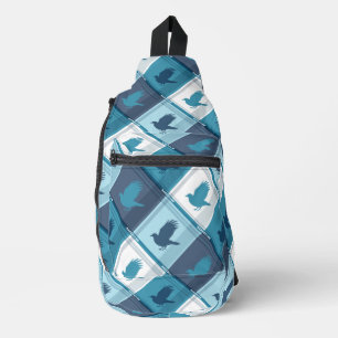 RAVENCLAW™ Tartan Plaid Pattern Sling Bag