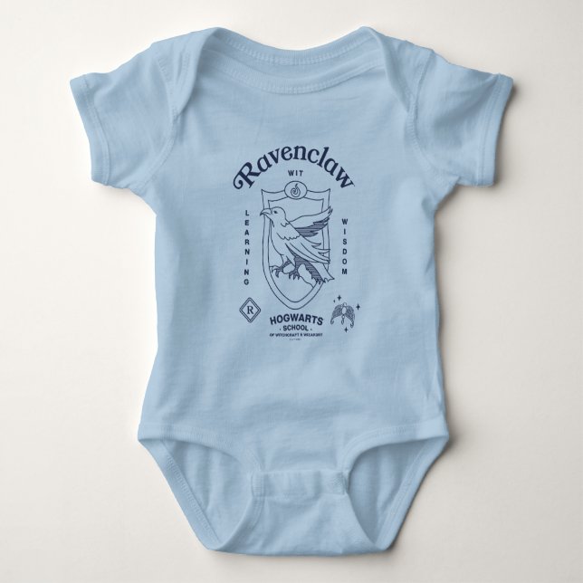 RAVENCLAW™ Wit Learning Wisdom Crest Baby Bodysuit (Front)
