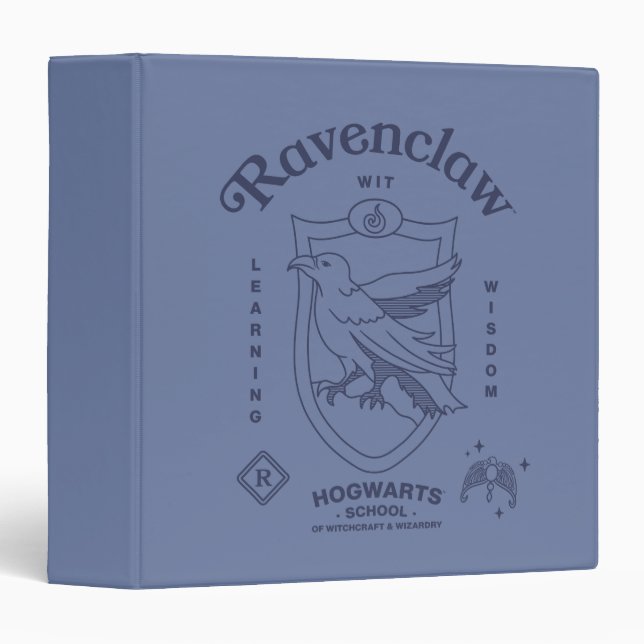 RAVENCLAW™ Wit Learning Wisdom Crest Binder (Front/Spine)