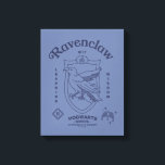 RAVENCLAW™ Wit Learning Wisdom Crest Canvas Print<br><div class="desc">Celebrate wisdom, wit, and a love of learning with this elegant Ravenclaw™ crest design. Showcasing the proud house eagle set within a classic shield, this refined artwork highlights Ravenclaw’s defining traits — Wit, Learning and Wisdom — in a clean, timeless layout. Rendered in cool, sophisticated house tones, the detailed linework...</div>