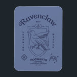 RAVENCLAW™ Wit Learning Wisdom Crest Magnet<br><div class="desc">Celebrate wisdom, wit, and a love of learning with this elegant Ravenclaw™ crest design. Showcasing the proud house eagle set within a classic shield, this refined artwork highlights Ravenclaw’s defining traits — Wit, Learning and Wisdom — in a clean, timeless layout. Rendered in cool, sophisticated house tones, the detailed linework...</div>