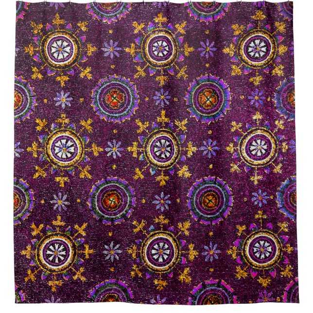 RAVENNA BYZANTINE MOSAICS,STAR,PURPLE STARRY NIGHT (Front)
